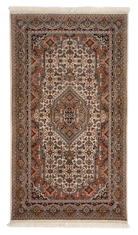 Tabriz Indian Rug Beige-Cream 161 x 91 cm