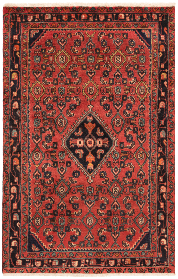 Hamedan Persian Rug Red 165 x 104 cm
