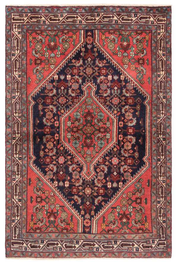 Hamedan Persian Rug Blue 164 x 107 cm