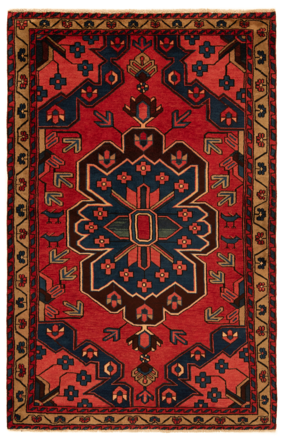 Hamedan Persian Rug Red 172 x 112 cm