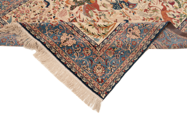 Isfahan Woll og Silke Persisk tæppe