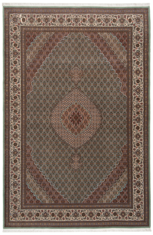 Tabriz Persian Rug Turquoise 305 x 202 cm