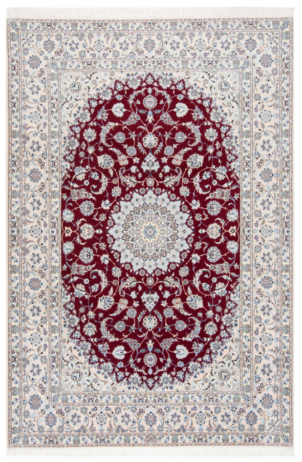 Nain 6La Persian Rug Red 305 x 205 cm