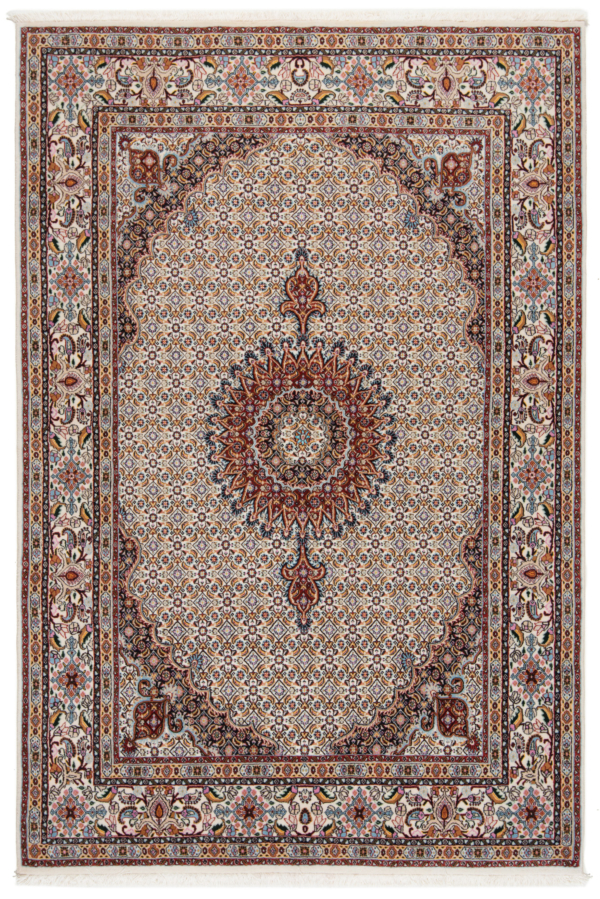 Moud Persian Rug Beige-Cream 235 x 156 cm