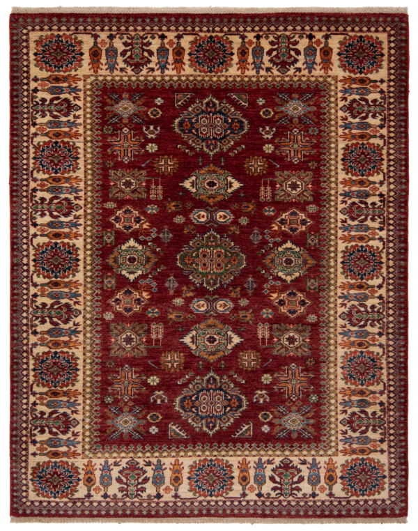 Kazak Fine Rug Red 198 x 158 cm