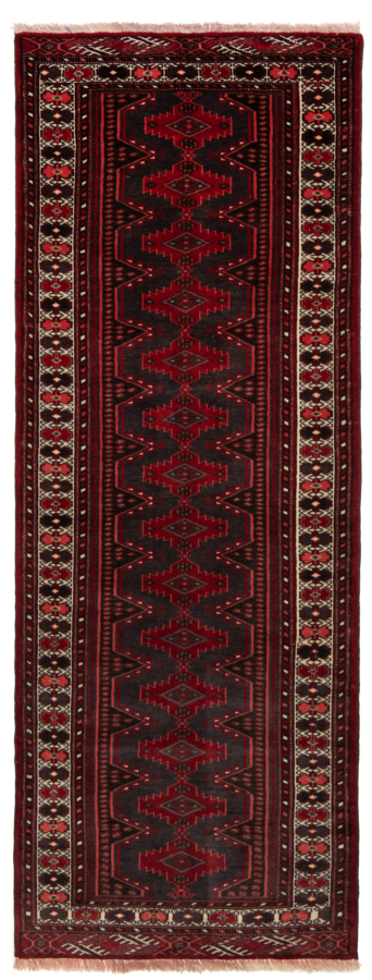 Balouch Persian Rug Black 211 x 78 cm
