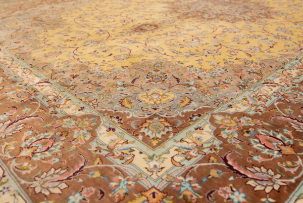Qom Silk Fallah persisk tæppe