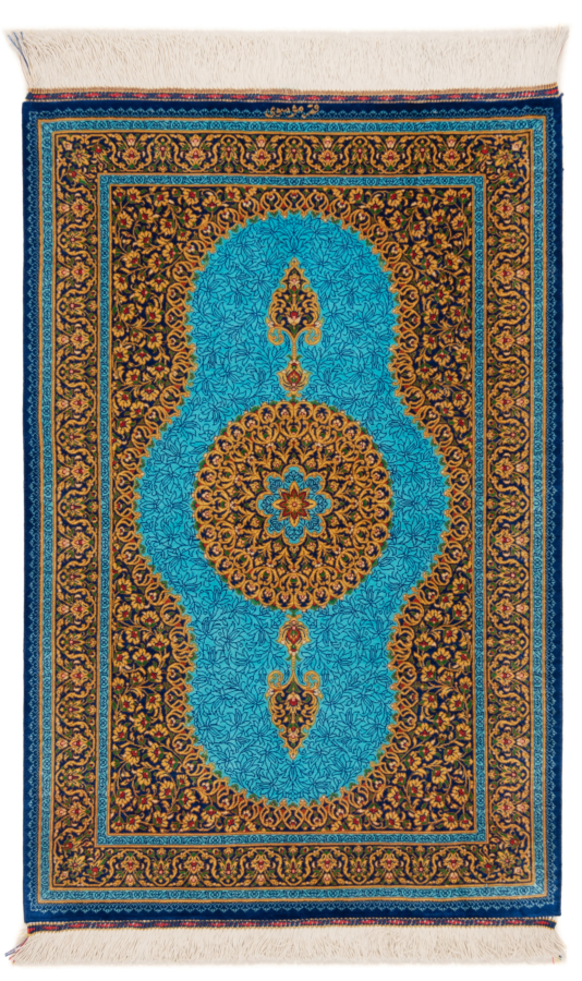 Qom Silk Mousavi persisk tæppe