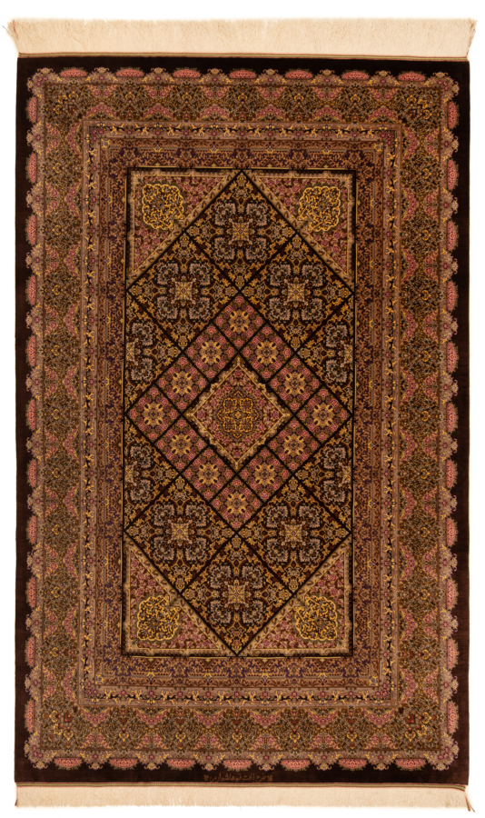 Qom Silk Erami persisk tæppe