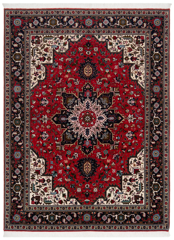 Tabriz 50Raj Persian Rug Red 207 x 155 cm