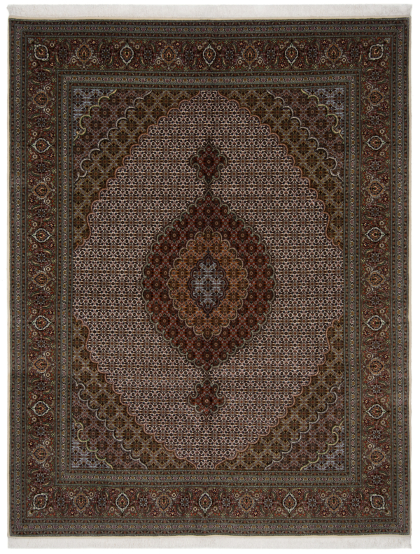 Tabriz 50Raj Persian Rug Beige-Cream 263 x 203 cm
