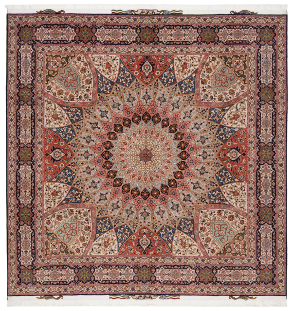 Tabriz 50Raj Persian Rug Gray 252 x 250 cm