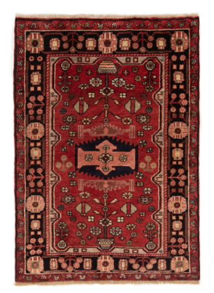 Tapis Persan Nahavand Tissé À La Main 243x155 Cm - Nomade, Orient
