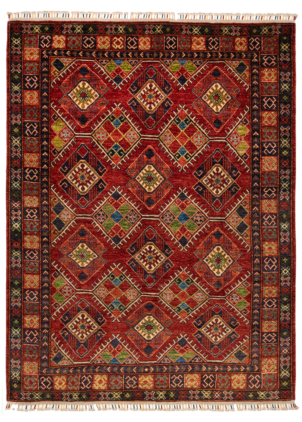 Shiraz Qashqai Persian Rug Red 296 x 115 cm