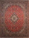 Kashan Persian Rug Red 402 x 307 cm