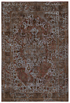 Vintage Relief Rug Gray 295 x 198 cm