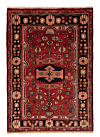 Nahavand Persian Rug Red 157 x 109 cm