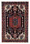 Hamedan Persian Rug Black 210 x 136 cm