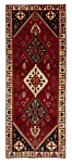 Shiraz Qashqai Persian Rug Red 296 x 115 cm