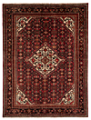 Hamedan Hossein Abad Persian Rug Red 214 x 160 cm
