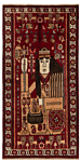 Shiraz Persian Rug Red 204 x 102 cm