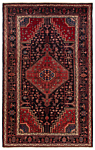 Hamedan Persian Rug Black 236 x 149 cm