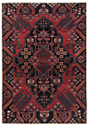 Hamedan Persian Rug Black 215 x 152 cm