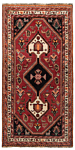 Shiraz Ghashghai Persian Rug Red 123 x 62 cm