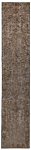 Vintage Relief Rug Brown 464 x 88 cm