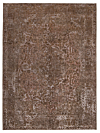 Vintage Relief Rug Brown 330 x 246 cm
