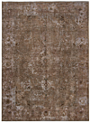 Vintage Relief Rug Brown 341 x 251 cm