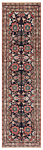 Hamedan Persian Rug Black 296 x 79 cm