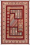 Nimbaft Persian Rug Red 172 x 112 cm