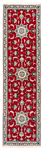 Nain Persian Rug Red 294 x 79 cm