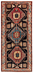 Ardebil Persian Rug Black 334 x 146 cm