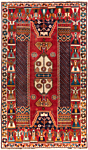 Shiraz Persian Rug Red 190 x 112 cm