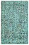 Vintage Relief Rug Turquoise 298 x 190 cm