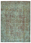 Vintage Relief Rug Turquoise 355 x 254 cm