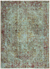Vintage Relief Rug Turquoise 341 x 247 cm