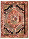 Senneh Persian Rug Beige-Cream 159 x 122 cm