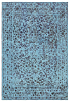 Vintage Relief Rug Blue 281 x 194 cm