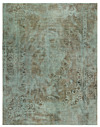 Vintage Relief Rug Green 383 x 300 cm