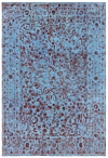 Vintage Relief Rug Blue 281 x 194 cm