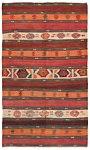Persian kilim Multicolor 254 x 152 cm