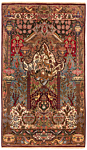 Kashan Persian Rug Beige-Cream 200 x 117 cm