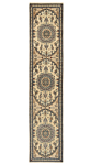 Nain 9la Persian Rug Beige-Cream 350 x 76 cm