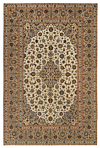Kashan Persian Rug White 297 x 197 cm