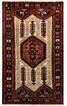 Hamedan Persian Rug Beige-Cream 155 x 96 cm