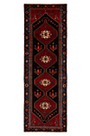Zanjan Persian Rug Black 300 x 103 cm