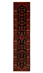 Zanjan Persian Rug Black 308 x 76 cm
